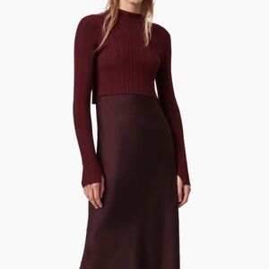 All Saints Karla Slipdress and Sweater